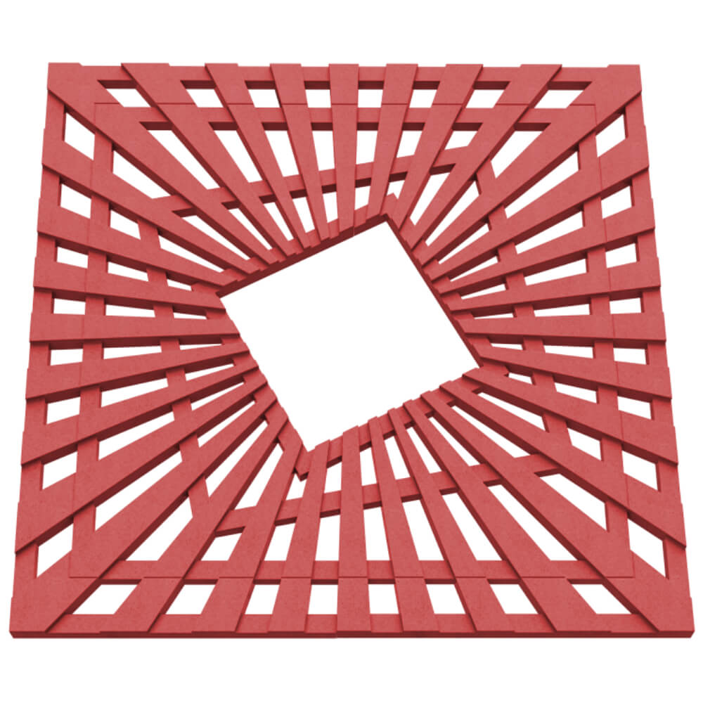 Приствольная решетка для дерева ZKING ATMOSPHERE 1.2х1.2м Красная в Архангельске фото