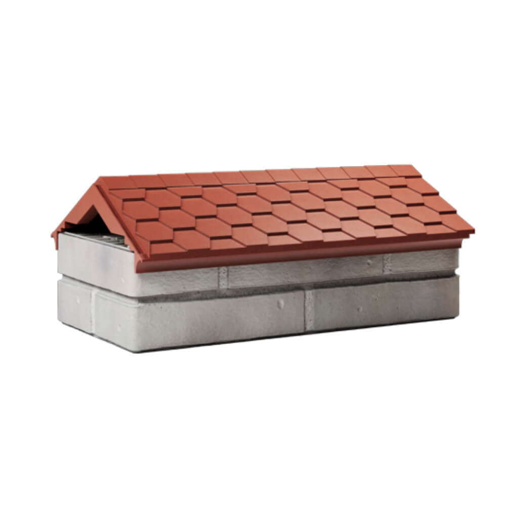 Парапет Zking Эверест Красный с посадкой на 1 кирпич (200/225/255мм) Архангельск фото