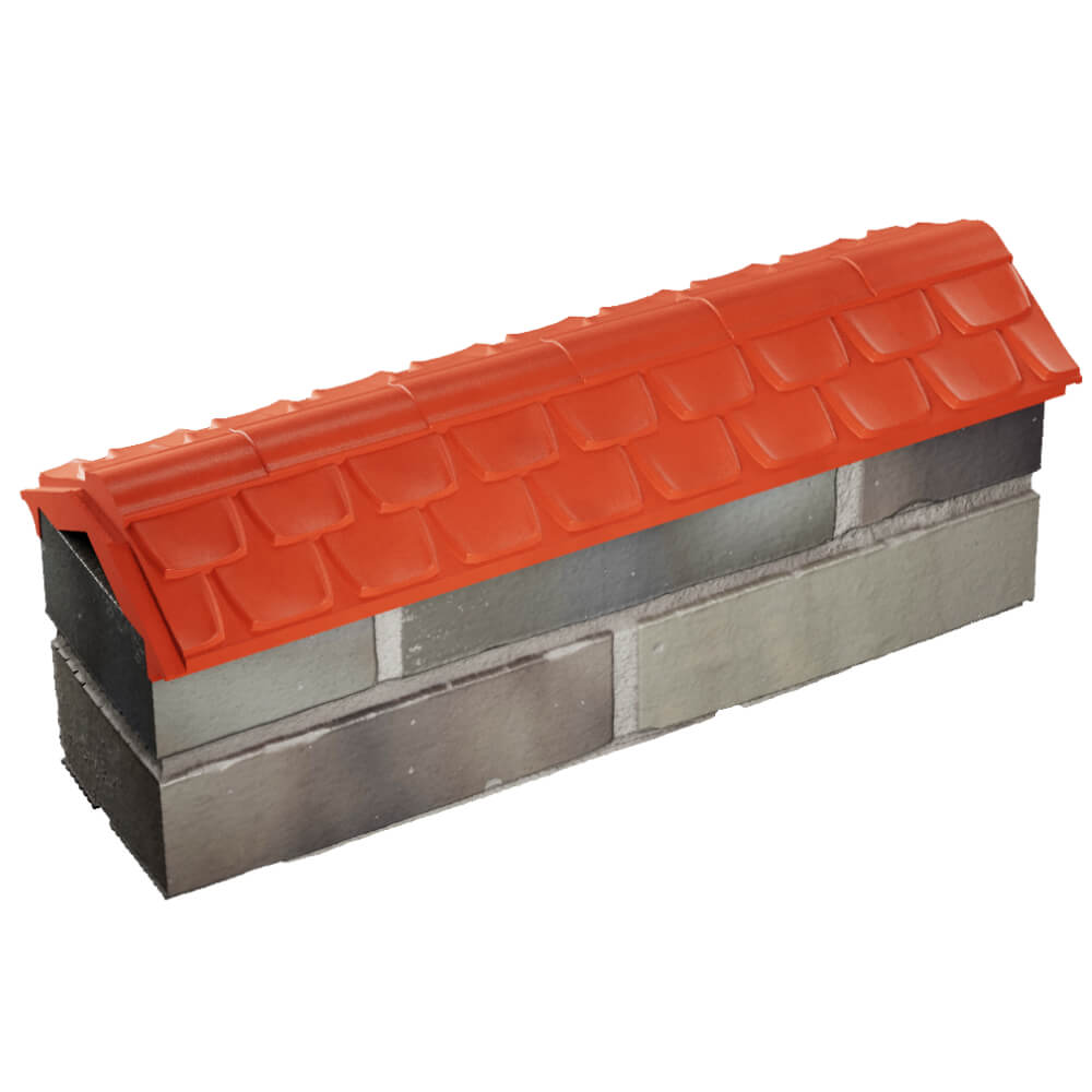 Парапет Zking Эльбрус Красный с посадкой на 0.5 кирпича (130мм) в Архангельске фото