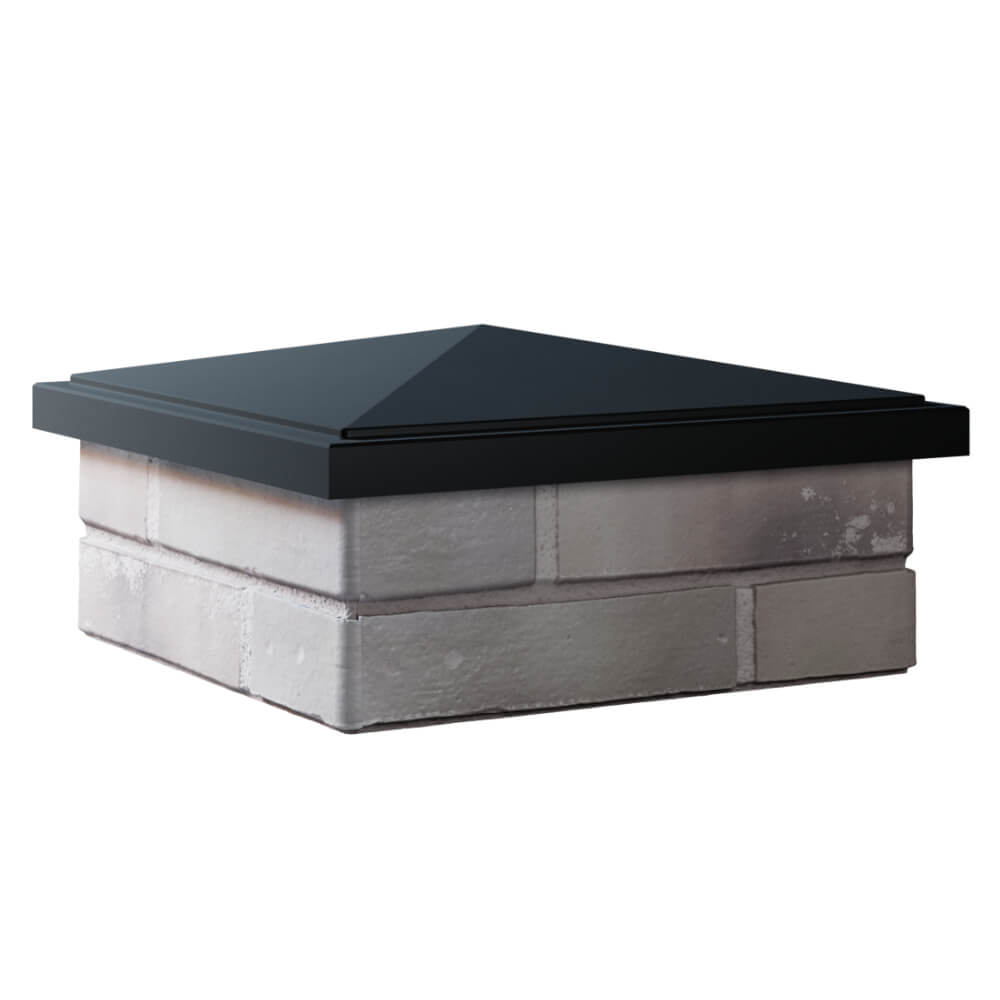 Колпак Zking БонаМоно Черный на столб 1.5х1.5 кирпича (385х385, 400х400мм) в Архангельске фото