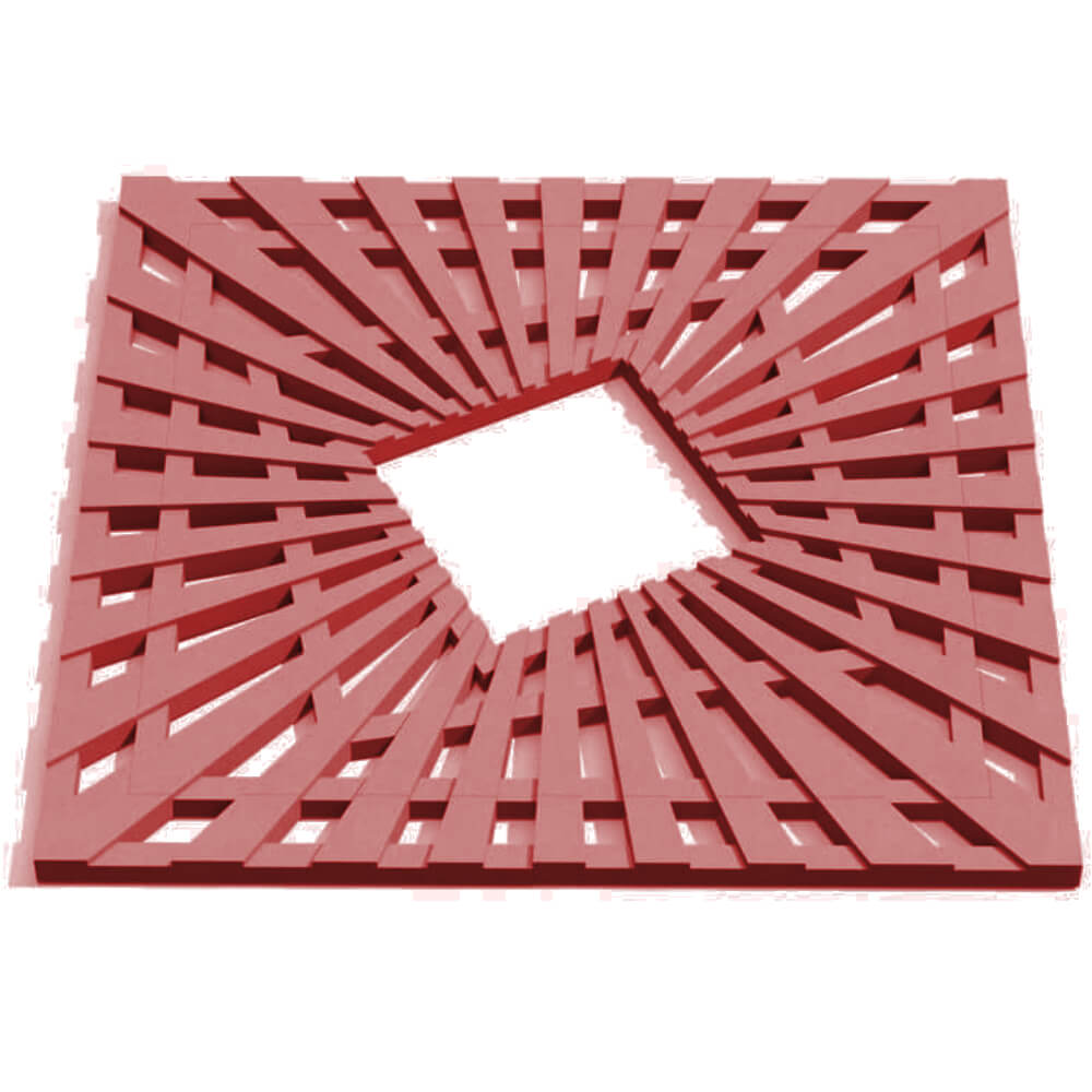 Приствольная решетка для дерева ZKING ATMOSPHERE 1.2х1.2м Красная Архангельск фото