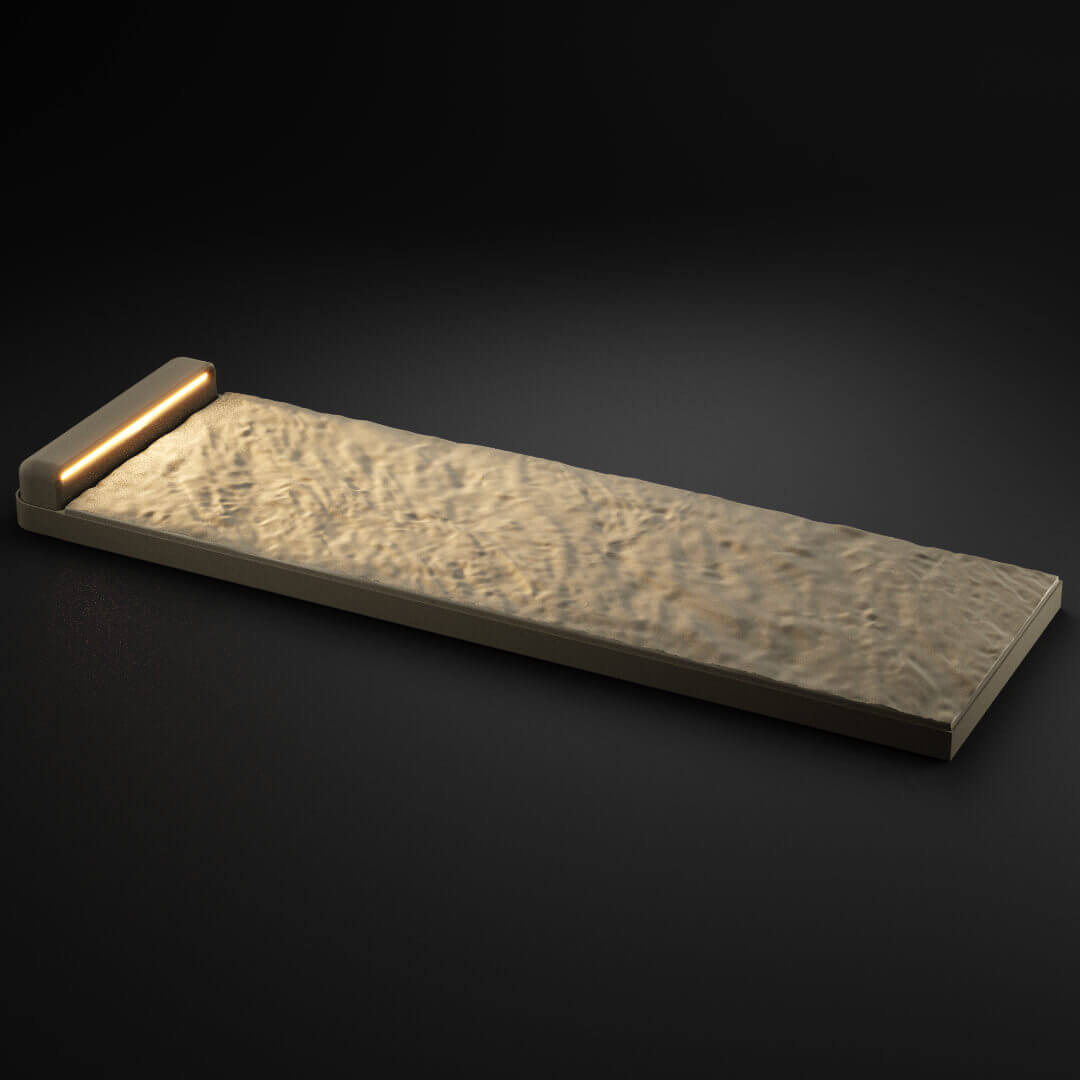 LED Светильник для шаговой плиты STONE Светлая Галька 330х75х98мм в Архангельске фото