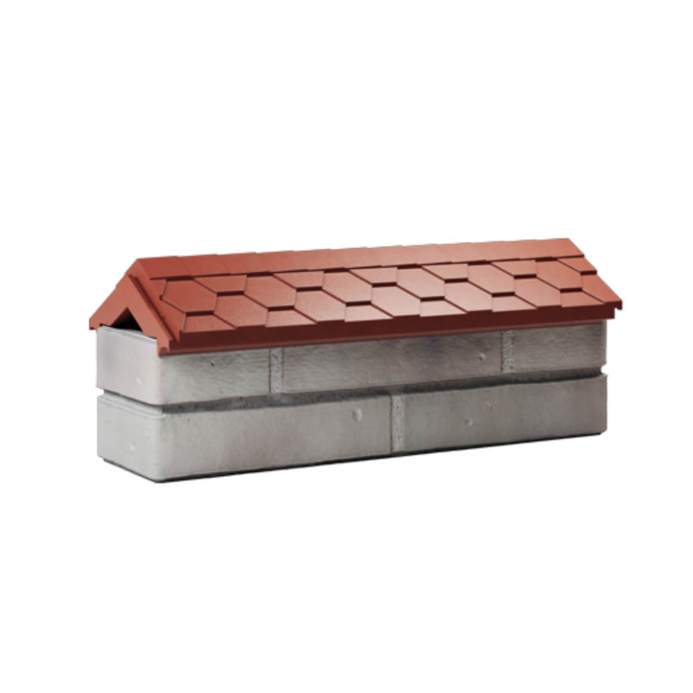 Парапет Zking Эверест Красный с посадкой на 0.5 кирпича (130мм) Архангельск фото