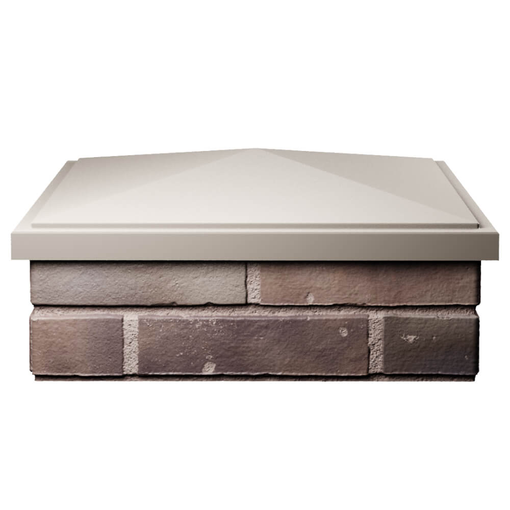 Колпак Zking БонаМоно Бежевый на столб 2х2 кирпича (515х515, 530х530мм) Архангельск фото