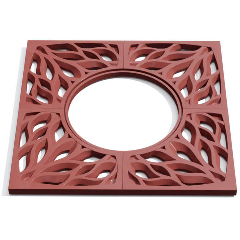 Приствольная решетка для дерева ZKING CRUST 1.2х1.2м Красная Архангельск фото