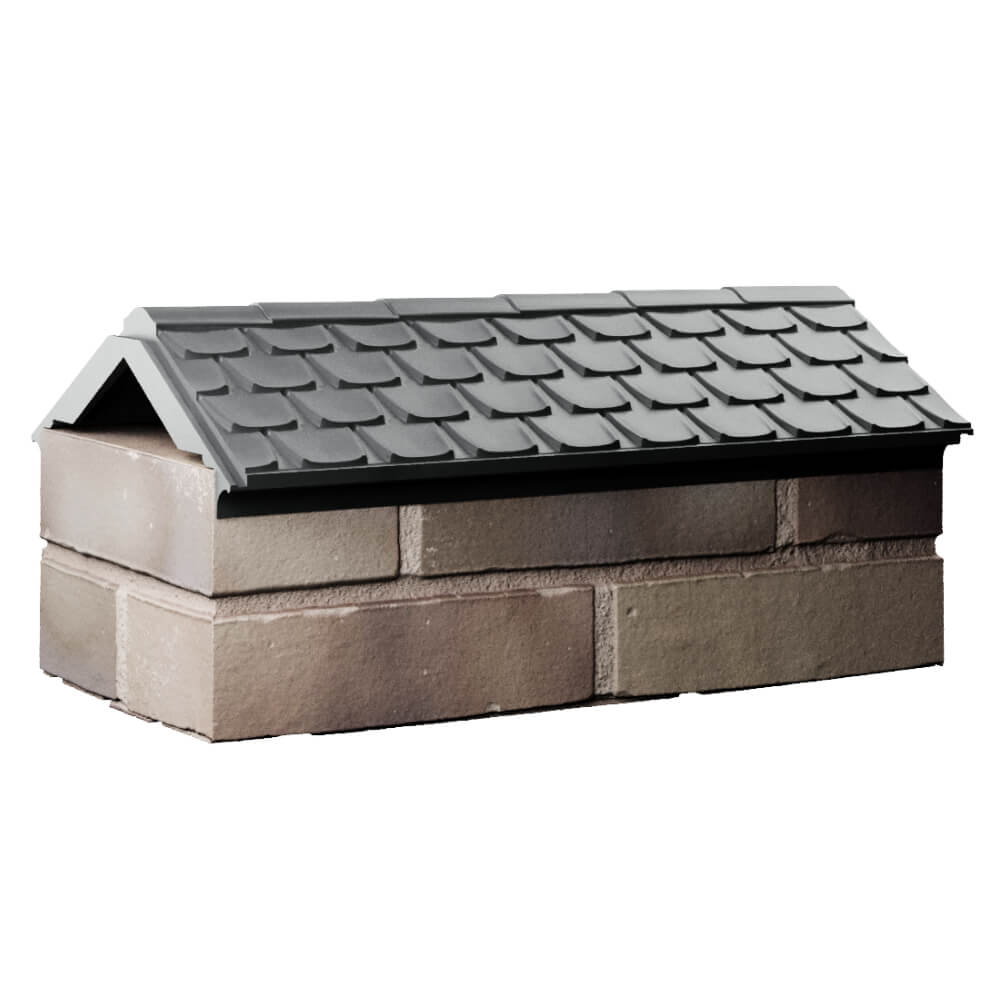 Парапет Zking Эльбрус Серый с посадкой на 1 кирпич (255мм) Архангельск фото