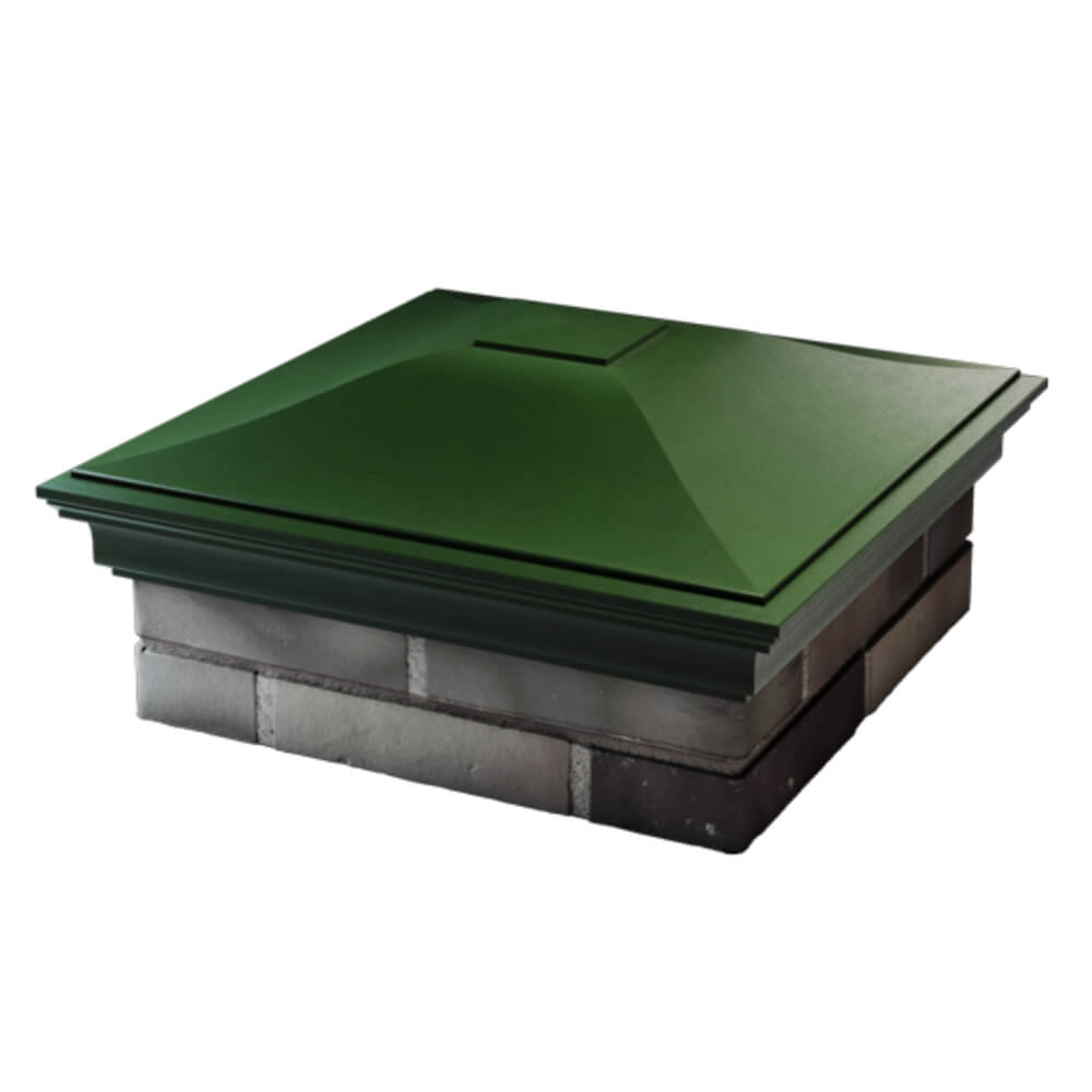 Колпак Zking Монблан Зеленый на столб 2х2 кирпича (515х515мм) в Архангельске фото