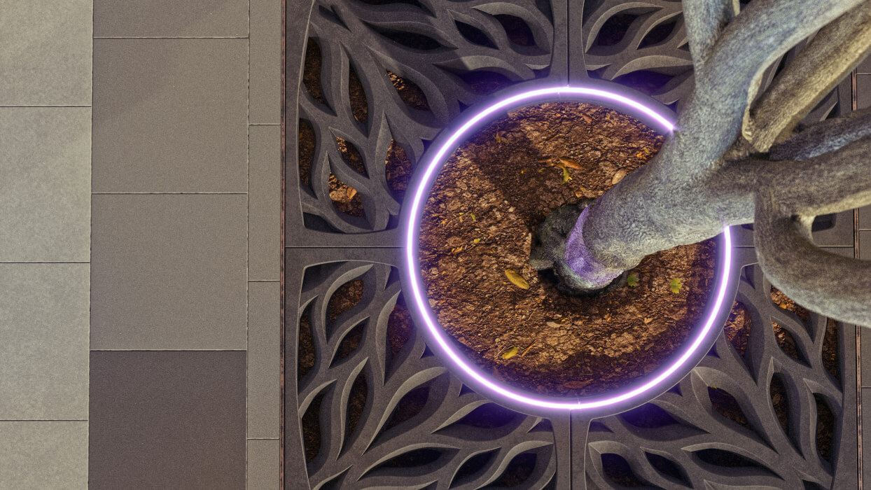 Приствольная решетка для дерева ZKING CRUST 1.2х1.2м Черная в Архангельске фото