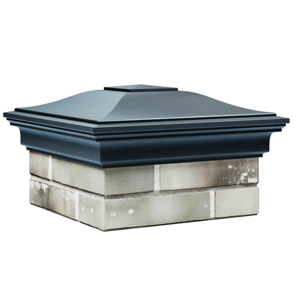 Колпак Zking Монблан Серый на столб 1.5х1.5 кирпича (385х385мм) в Архангельске фото