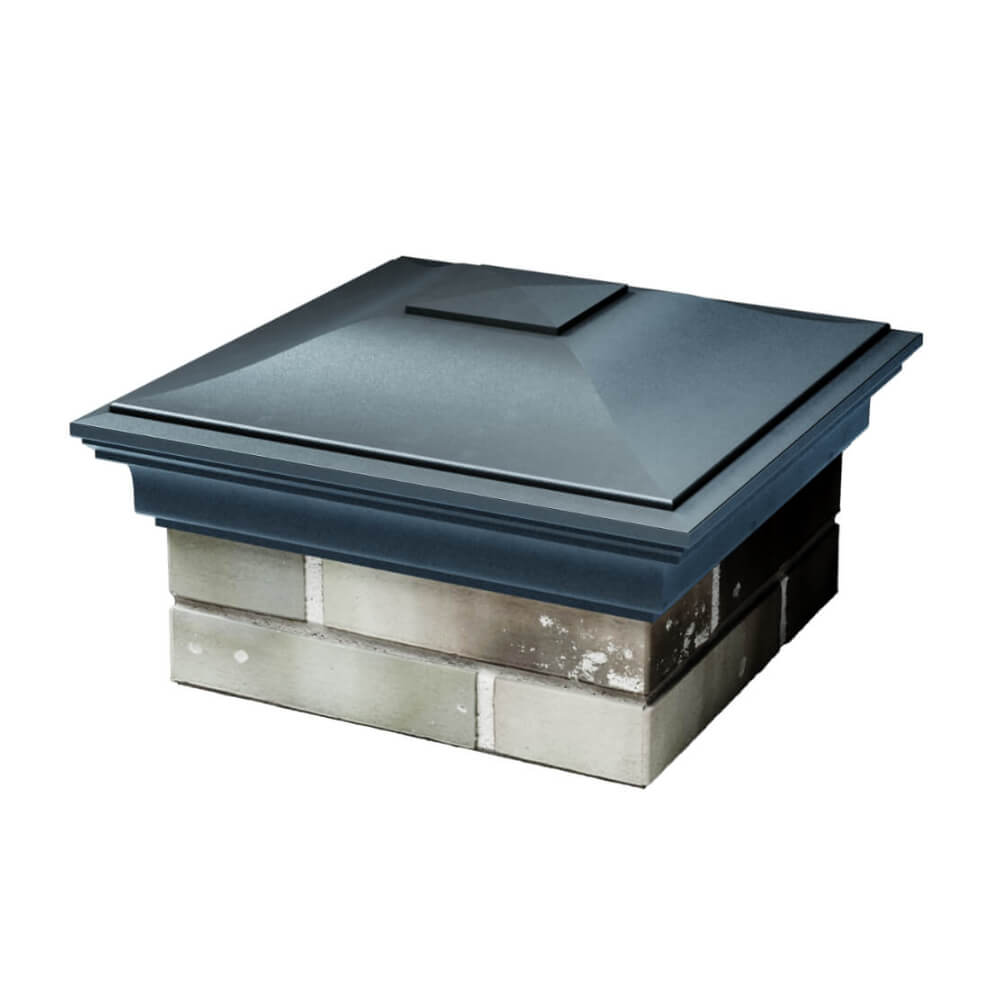 Колпак Zking Монблан Серый на столб 1.5х1.5 еврокирпича 0.7НФ (355х355мм) в Архангельске фото