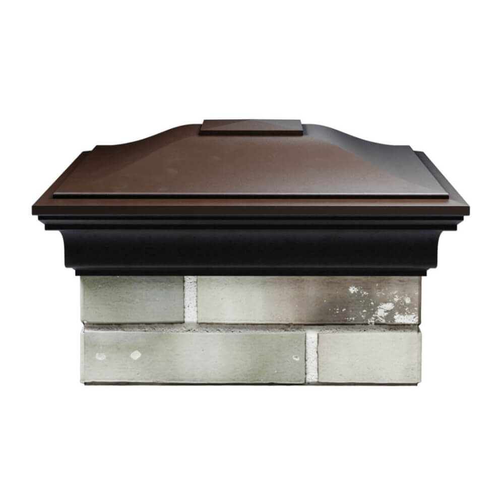 Колпак Zking Монблан Коричневый на столб 1.5х1.5 еврокирпича 0.7НФ (355х355мм) Архангельск фото