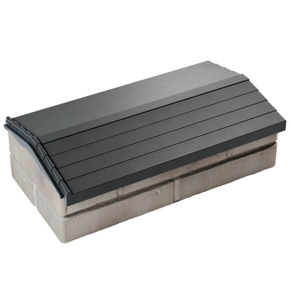 Парапет Zking Бона ХайТек Серый с посадкой на 1 кирпич (200/225/255мм) в Архангельске фото