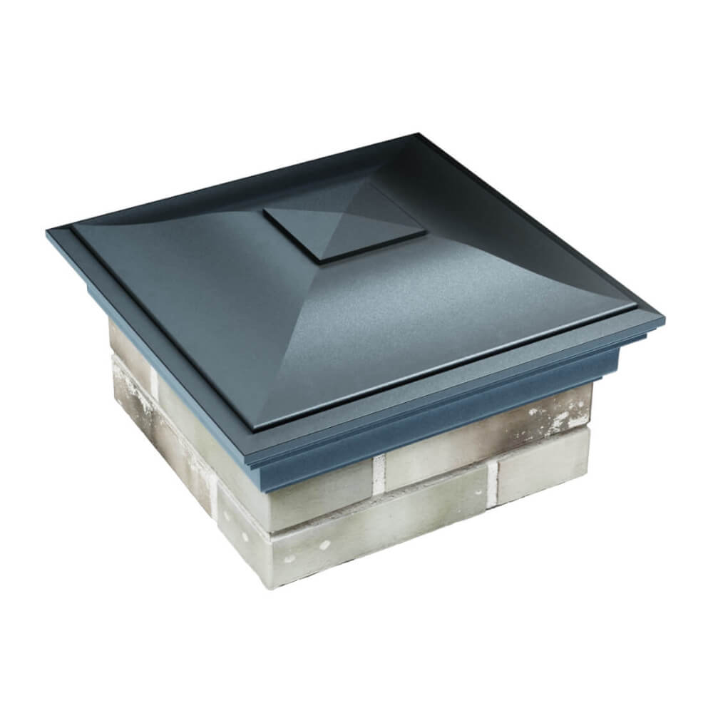 Колпак Zking Монблан Серый на столб 1.5х1.5 еврокирпича 0.7НФ (355х355мм) в Архангельске фото