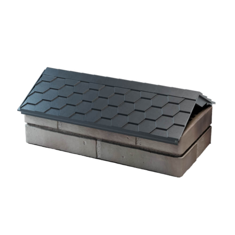 Парапет Zking Эверест Серый с посадкой на 1 кирпич (200/225/255мм) в Архангельске фото