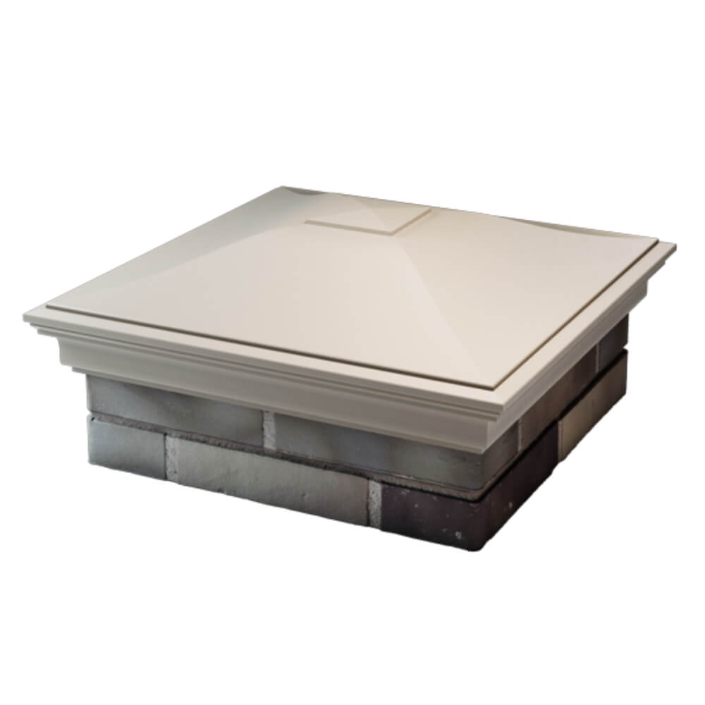 Колпак Zking Монблан Бежевый на столб 2х2 кирпича (515х515мм) в Архангельске фото