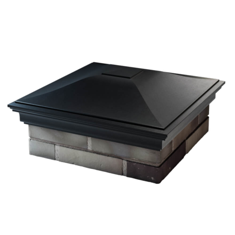 Колпак Zking Монблан Черный на столб 2х2 кирпича (515х515мм) в Архангельске фото