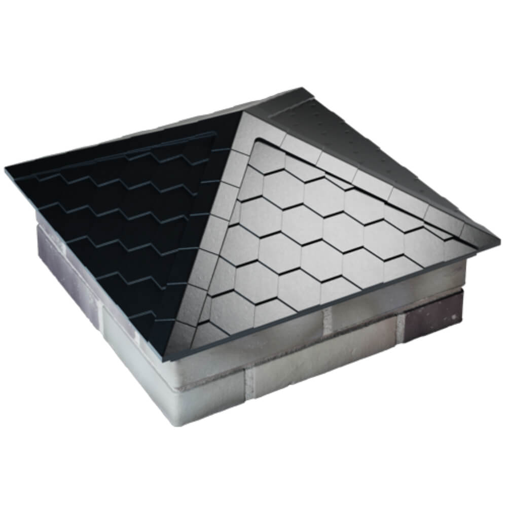 Колпак Zking Эверест Черный на столб 2х2 кирпича (535х535мм) Архангельск фото