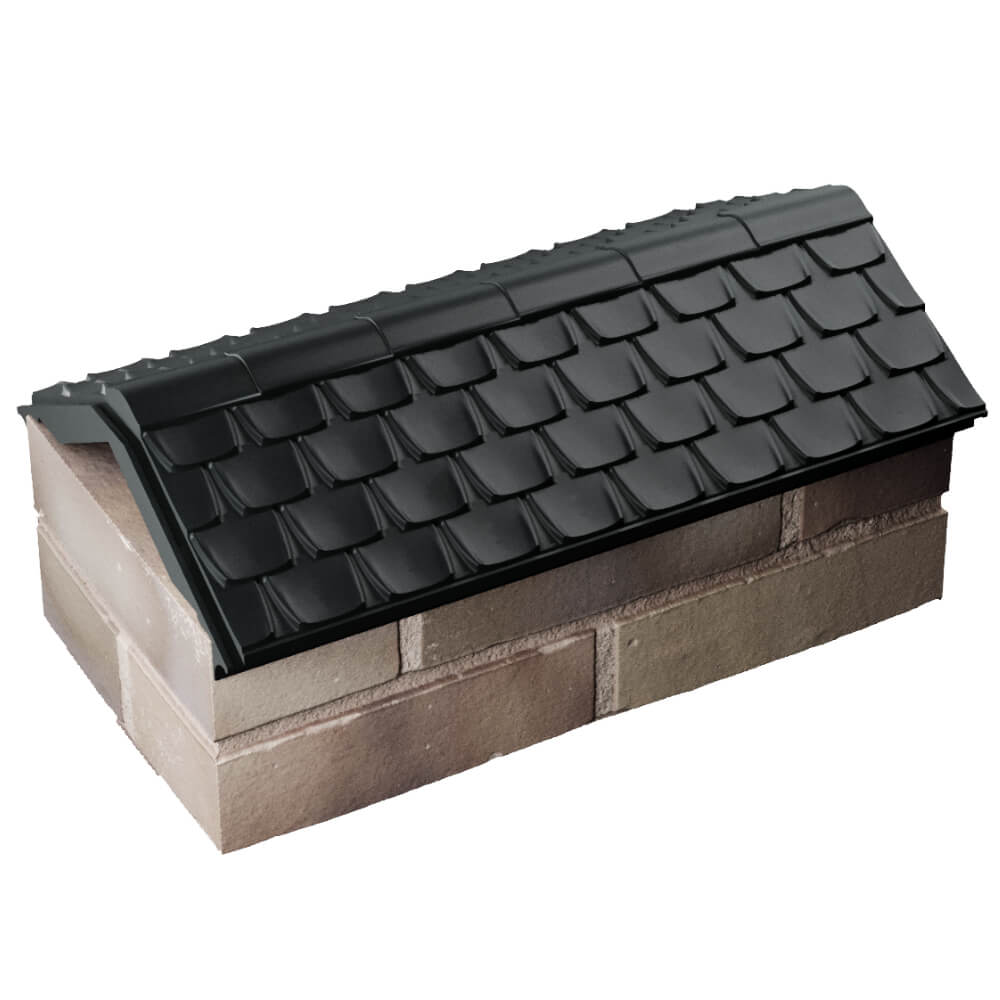 Парапет Zking Эльбрус Черный с посадкой на 1 кирпич (255мм) в Архангельске фото