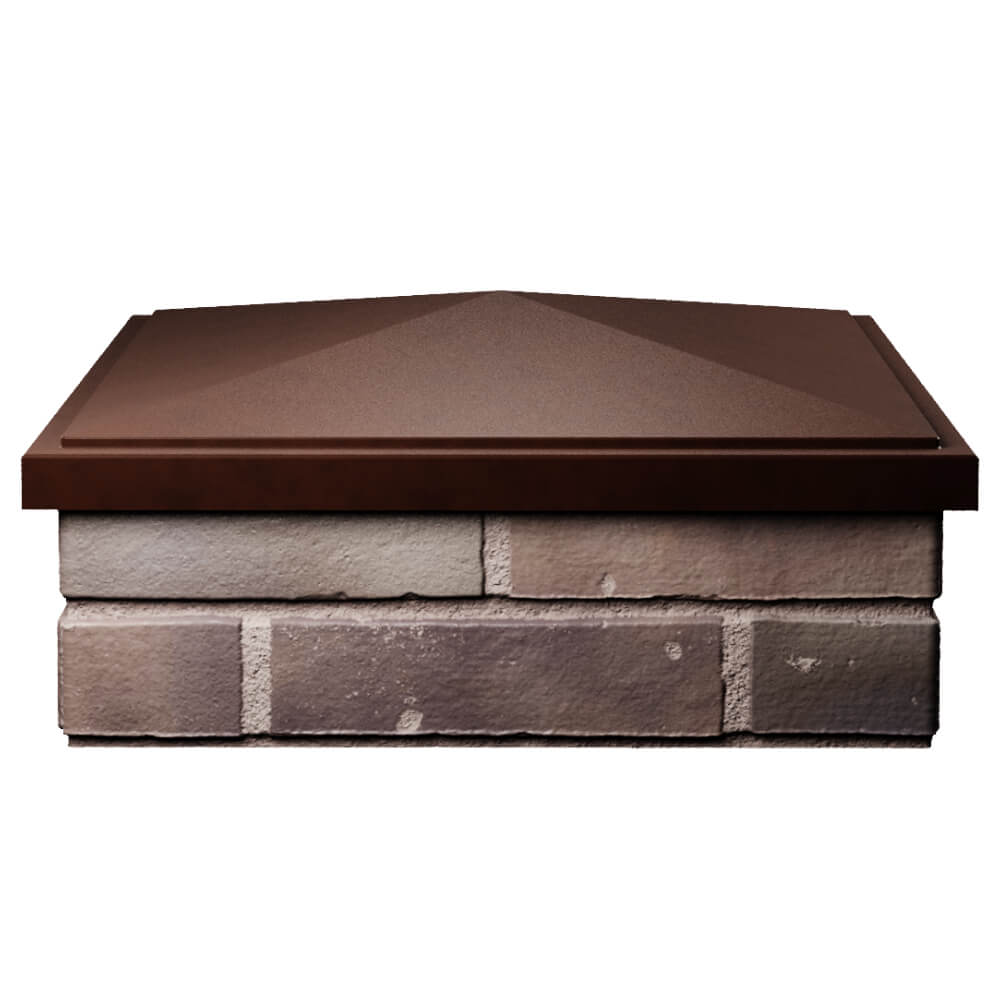 Колпак Zking БонаМоно Коричневый на столб 2х2 кирпича (515х515, 530х530мм) Архангельск фото