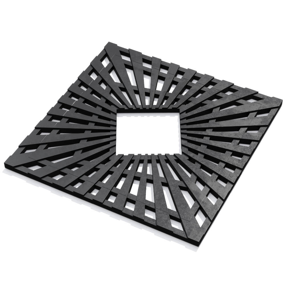 Приствольная решетка для дерева ZKING ATMOSPHERE 1.2х1.2м Черная в Архангельске фото