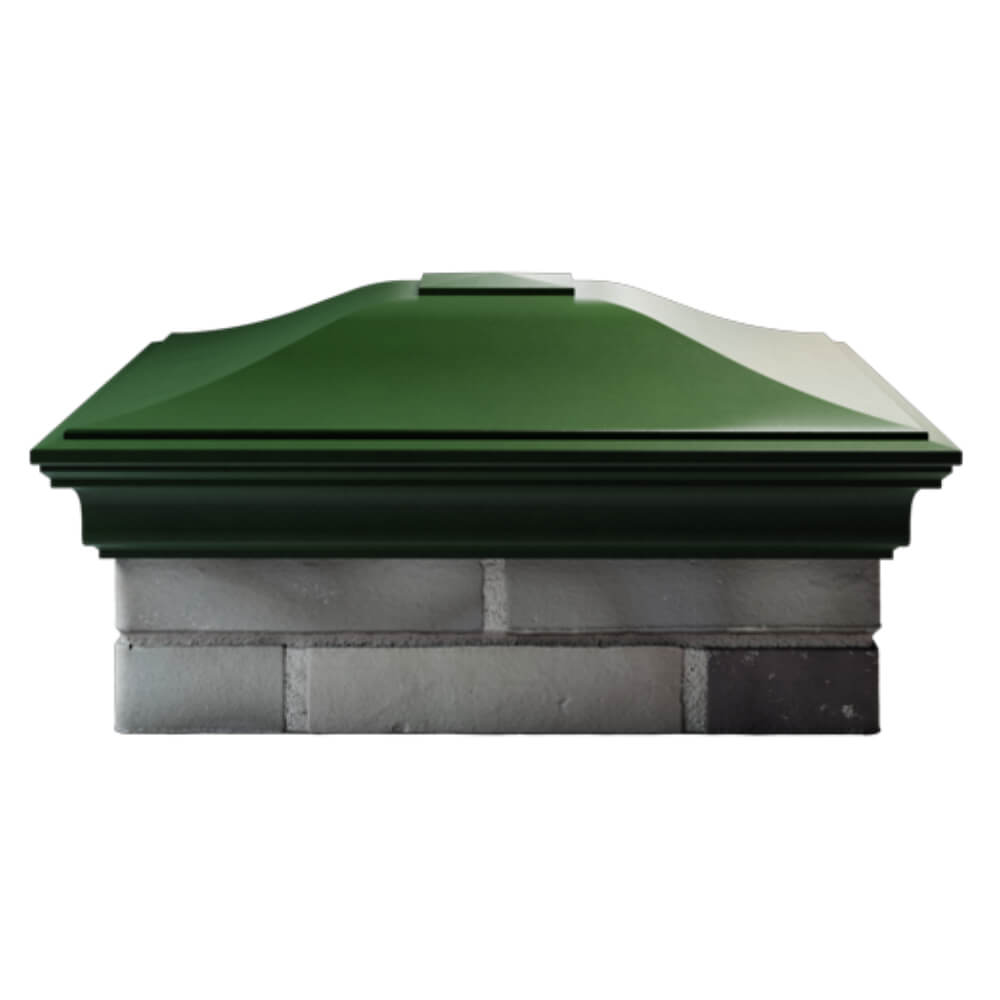 Колпак Zking Монблан Зеленый на столб 2х2 кирпича (515х515мм) в Архангельске фото