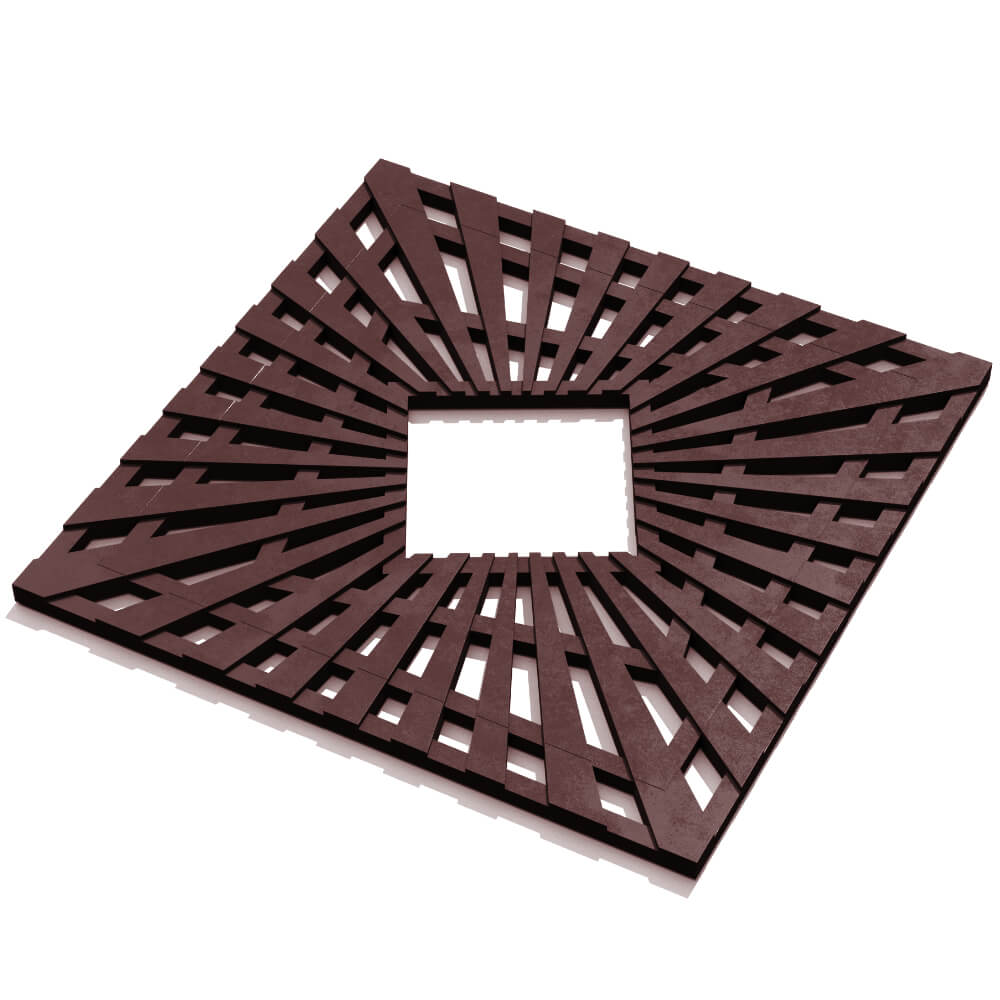 Приствольная решетка для дерева ZKING ATMOSPHERE 1.2х1.2м Коричневая в Архангельске фото