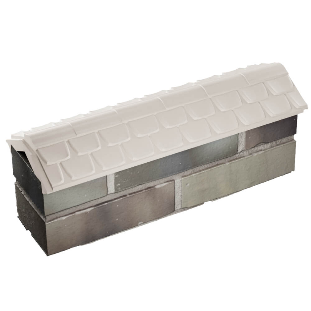 Парапет Zking Эльбрус Бежевый с посадкой на 0.5 кирпича (130мм) в Архангельске фото