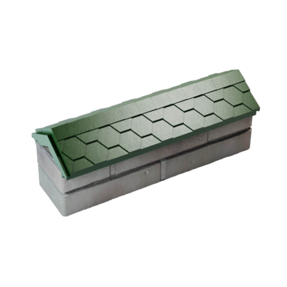 Парапет Zking Эверест Зеленый с посадкой на 0.5 кирпича (130мм) в Архангельске фото