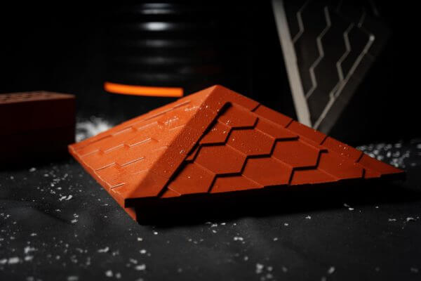 Колпак Zking Эверест Красный на столб 1.5х1.5 кирпича (390х390мм) в Архангельске фото