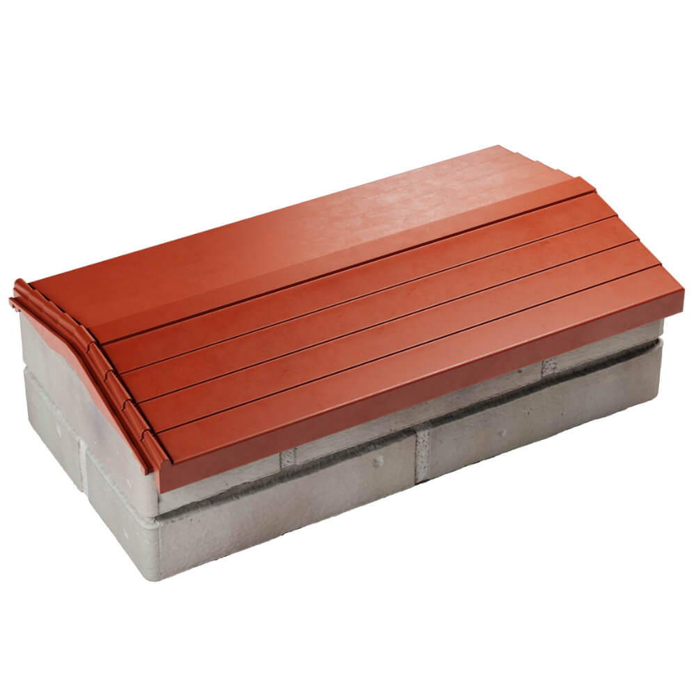 Парапет Zking Бона ХайТек Красный с посадкой на 1 кирпич (200/225/255мм) в Архангельске фото