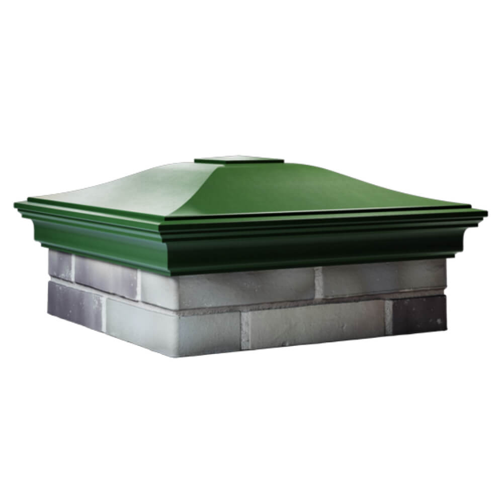 Колпак Zking Монблан Зеленый на столб 2х2 кирпича (515х515мм) в Архангельске фото