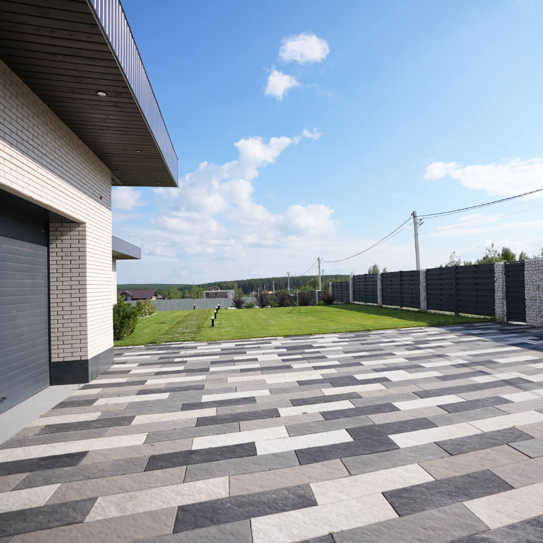 Шаговая плита STONE Светлая Галька 990х330х55мм в Архангельске фото