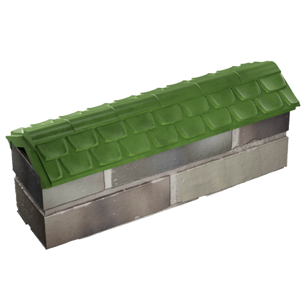 Парапет Zking Эльбрус Зеленый с посадкой на 0.5 кирпича (130мм) в Архангельске фото